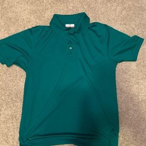 Green polo shirt